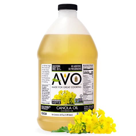 Amazon.com: AVO NON-GMO Certified Expeller Pressed Canola Oil - 64 fl oz