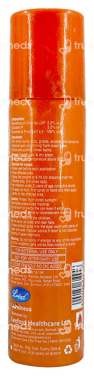 Burnosept Spray 55 Gm - Uses, Side Effects, Dosage, Price | Truemeds