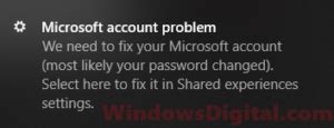 Microsoft Account Problem Notification 的图像结果