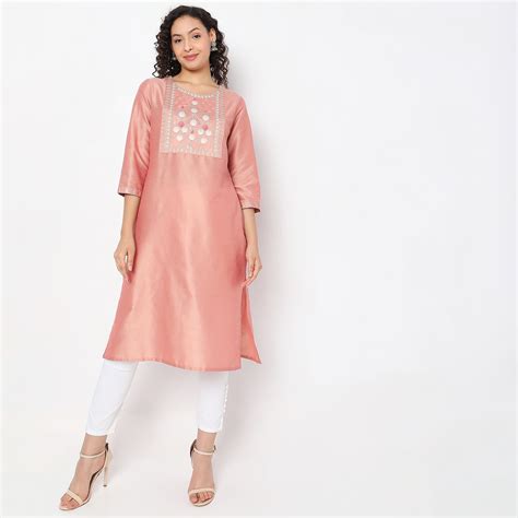 Buy Straight Fit Solid Kurta - Style Union