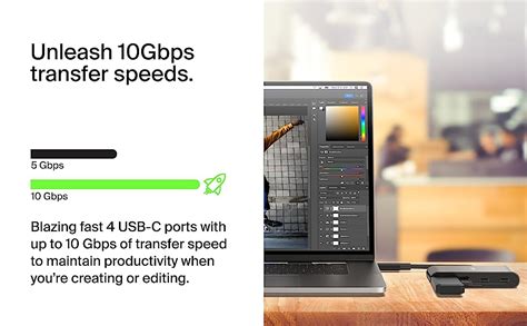 Belkin Connect USB-C to 4-Port USB-C Hub Multiport Adapter Dongle