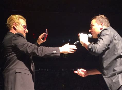 Jimmy Fallon Joins U2 in Concert After Almost Losing His Finger