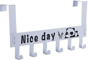 Bluetail Retail 6 Hooks Hanger Over The Door Hook Hanger (Random Color ...