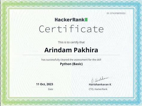HackerRank Skill Certification Python Program 的图像结果