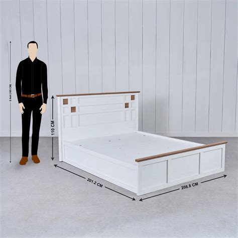 Buy Santorini Sandy King Bed with Hydraulic Storage - White from Home ...