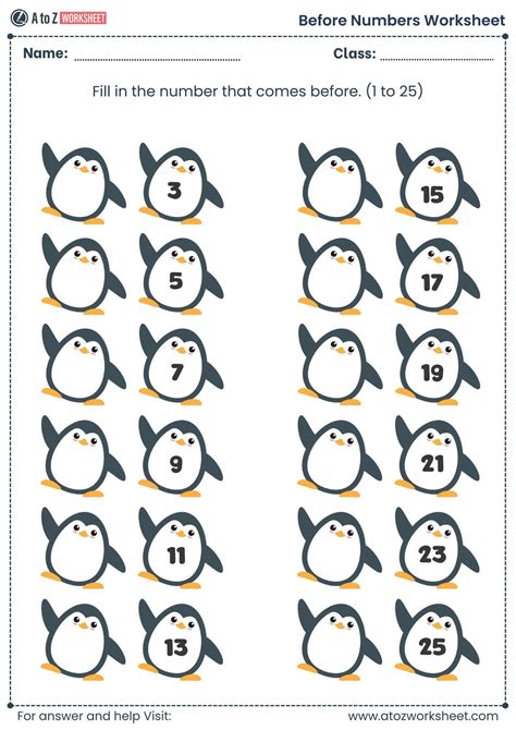 What Comes Before And After Number Worksheets Before After Between