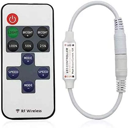 Protium Mini Remote Controller for Single Color LED Strip Lights 5050 ...