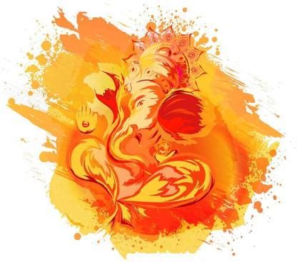 Ganpati Bappa god wall sticker poster self adhesive wall poster for ...