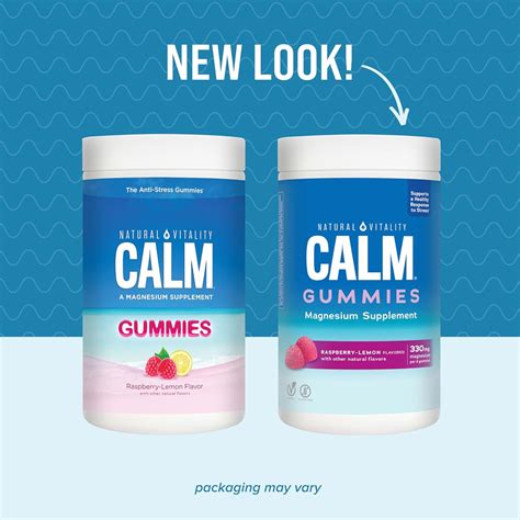 Natural Vitality CALM, suplemento de citrato de magnesio, gomitas para ...