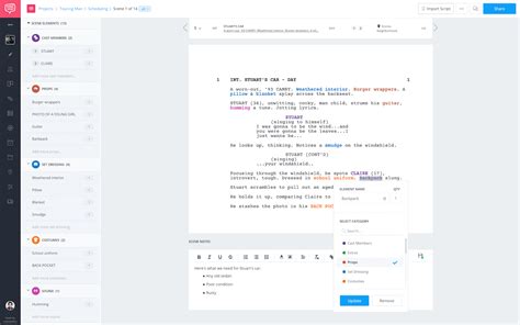 Image result for Script Breakdown Sheet
