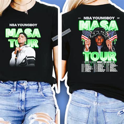 NBA YoungBoy MASA Tour 2025 Music Shirt, hoodie, long sleeve ...
