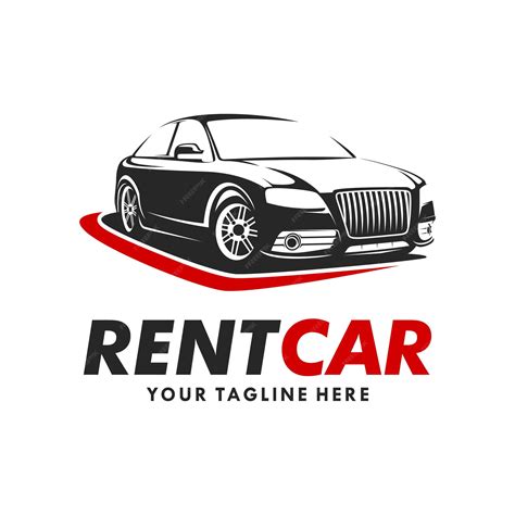 Rental car logo template design vector | Premium Vector
