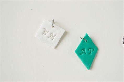 Monogrammed Clay Keychains