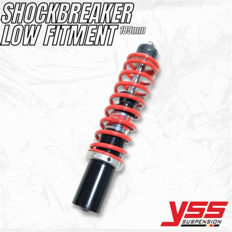 Jual Shock Absorber YSS 185mm Front Red Vespa Sprint Prima LX S - Kota ...
