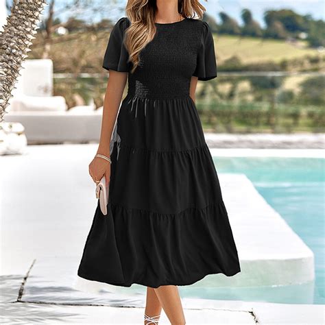 Casual dresses with sleeves knee length online