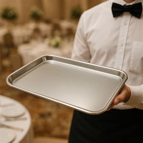 NYRA Commercial Stainless Steel Serving & Utility Tray – Nyra® Kitchenware