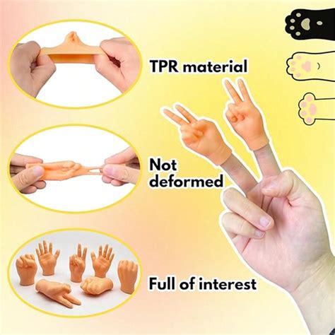 3 Packs Of Cat Mini Hands, Cat Hands, Finger Puppets, Cat Mini Hands ...
