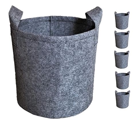 Oxypot® Air Pruning Geo Fabric Grow Bags 350 GSM for Growing Vegetables ...