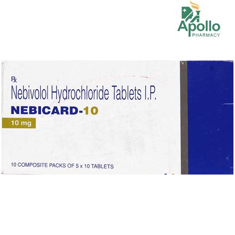 Nebicard-10 Tablet 10's Price, Uses, Side Effects, Composition - Apollo ...
