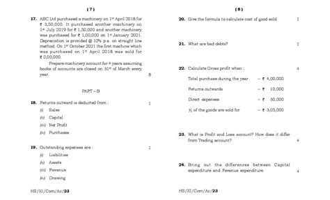 Image result for Class Accountancy MBOSE Solved Paper