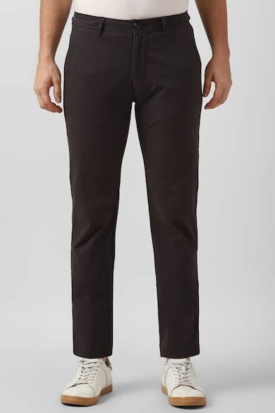 Buy Men Brown Solid Super Slim Fit Chino Casual Trousers Online ...