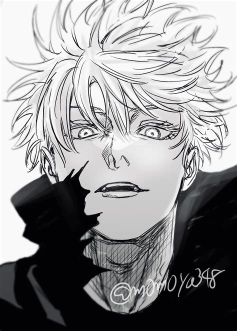 GOJO SATORU | Desenhando retratos, Personagens de anime, Tutoriais de ...