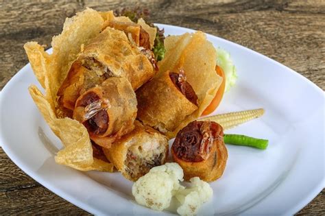 Image result for Fried-Fish Spring Rolls