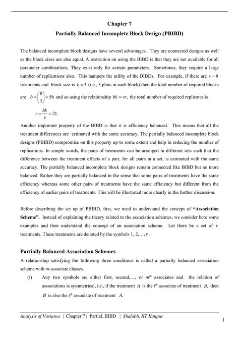 Image result for Incomplete Block Design Example
