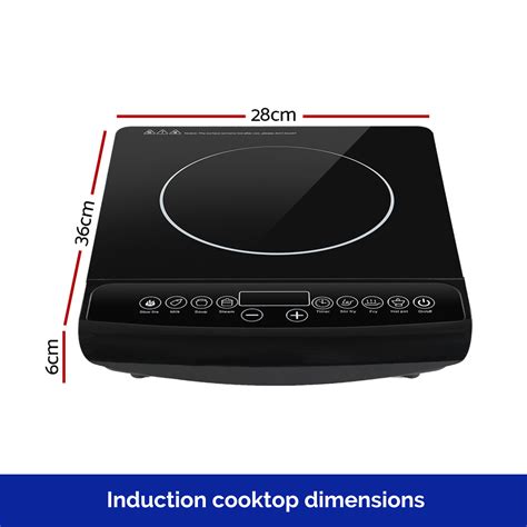 Electric Induction Cooktop Portable Ceramic Cooker Stove Kitchen Single Burner Dimensions ...