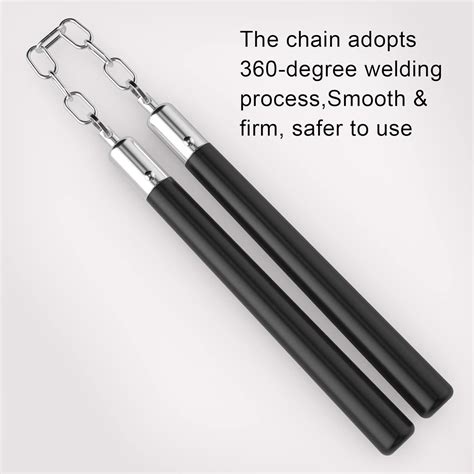 Zalani Professional Rubber Training Nunchucks with Steel India | Ubuy