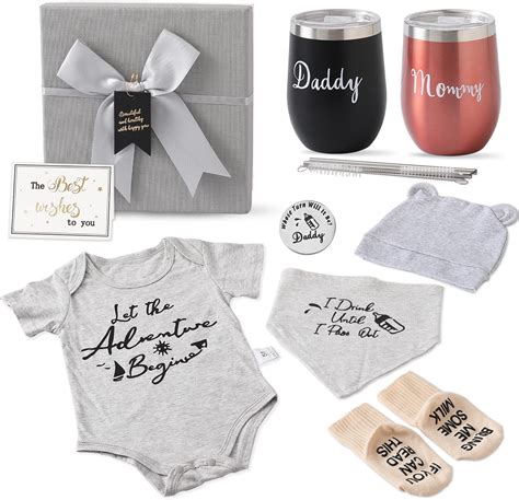 Amazon.com : Pregnancy Gifts for First Time Moms - New Parents Gift Set ...