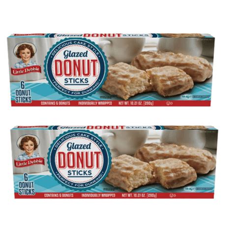 Little Debbie Donut Sticks 6 Individually Wrapped Snack Cakes, 10 Oz ...
