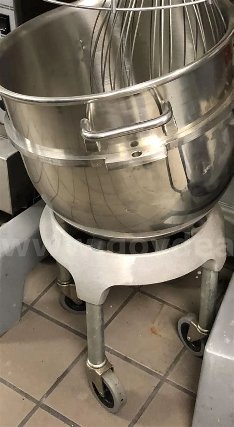 1 bowl w/2 holders on wheels goes to a Hobart floor stand mixer ...