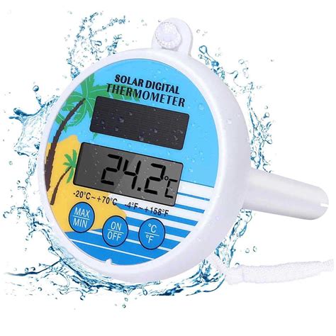 Swimming Pool Thermometer, Floating Thermometer, Digital LCD ...