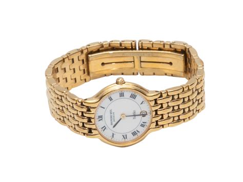 18K Yellow Gold Raymon Weil Geneve Fidelio Watch For Sale at 1stDibs ...