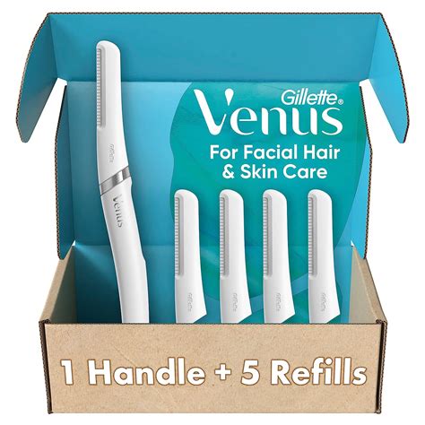 Amazon.com: Gillette Venus Dermaplaning Tool Kit, 5 Blade Refills ...