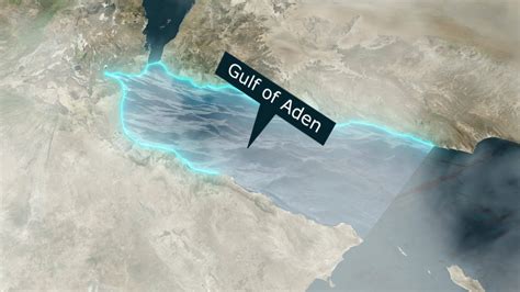 Gulf of Aden Map - Clouds Effect 40862134 Stock Video at Vecteezy