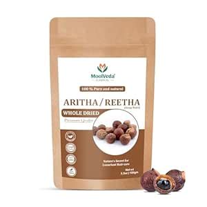 Moolveda Pure Aritha/Reetha/Soap nuts whole Dried organic for hair ...