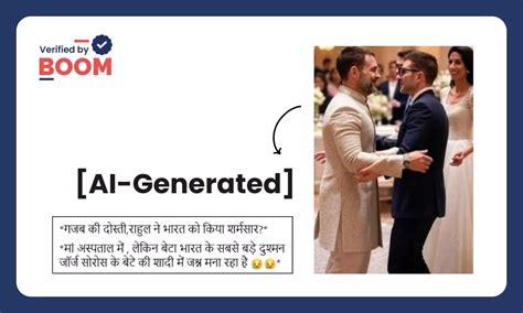 Viral Image Of Rahul Gandhi Attending Soros’ Son’s Wedding Is AI ...