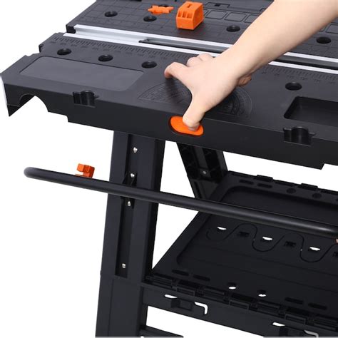 Tatayosi Portable Folding Work Table 2-in-1 as Sawhorse and Workbench ...