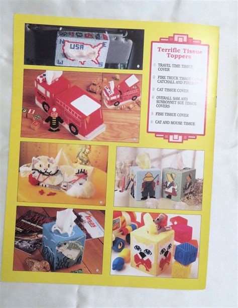 Plastic Canvas Santa Fe Tissue Toppers / Plastic Canvas - Etsy