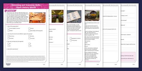 Skimming and Scanning Skills: Black History Month - Twinkl