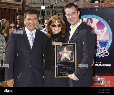 Actor Freddie Prinze, Jr. and his mother Kathy pose with comedian ...