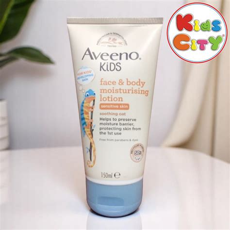 Aveeno Kids Face & Body Moisturising Lotion Sensitive Skin, 150ml ...