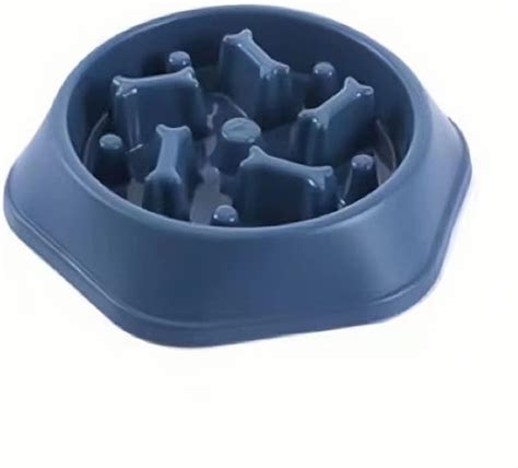 Basic Dog Slow Feeder Bowl Anti Gulping No Choking Bloat Stop(Blue ...