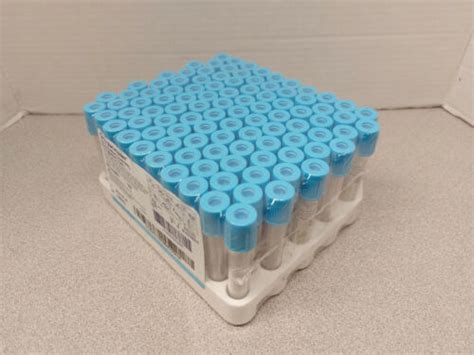 Becton Dickinson 100 Count BD Vacutainer Citrate Plastic Tubes - 2.7 ...