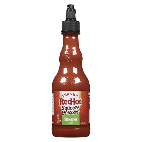 Frank's Redhot, Hot Sauce, Sriracha Sauce Squeeze, 354ml (pack of 1 ...