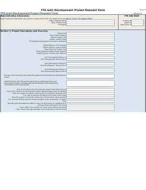 Fillable Online Joint Development Project Request Form. Joint ...