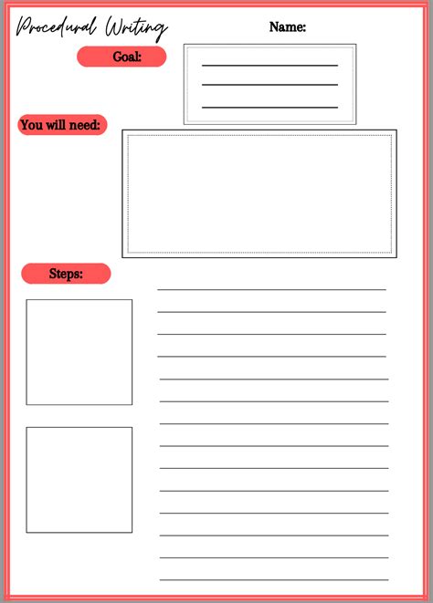 Image result for Step by Step Writing Template