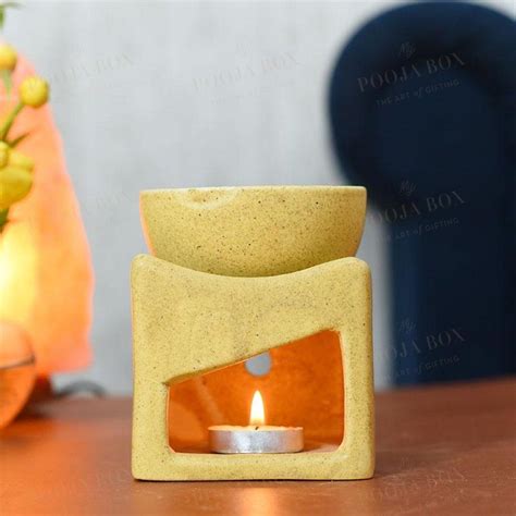 Buy Handcrafted Cube Shaped Aroma Diffuser Online in India - Mypoojabox.in